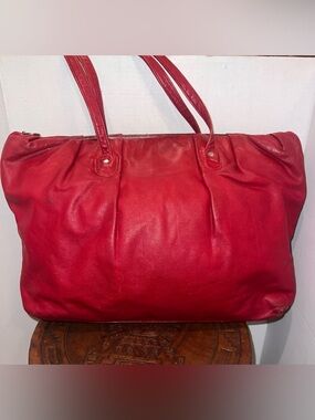 Vintage Large Leather Shopper Tote
